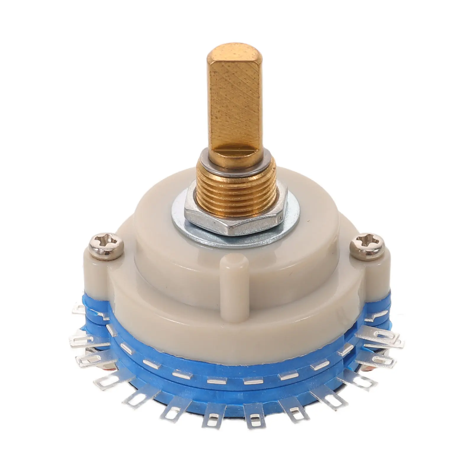 3 Position 4 Pole Sealed Rotary Switch Audio Source Selector Panel Mount Channel Selector Knob Sound Control Potentiometer