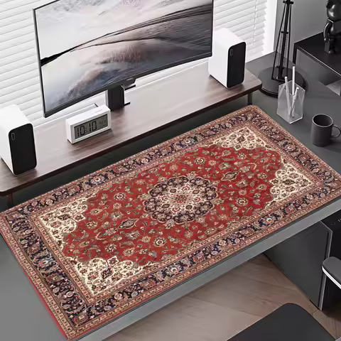 Computer Mousepad Xxl PC Gaming Mouse Pads RUG Persian patterns Large Gamer Mats Keyboard Pad Mat Laptop Office Carpet 900X400
