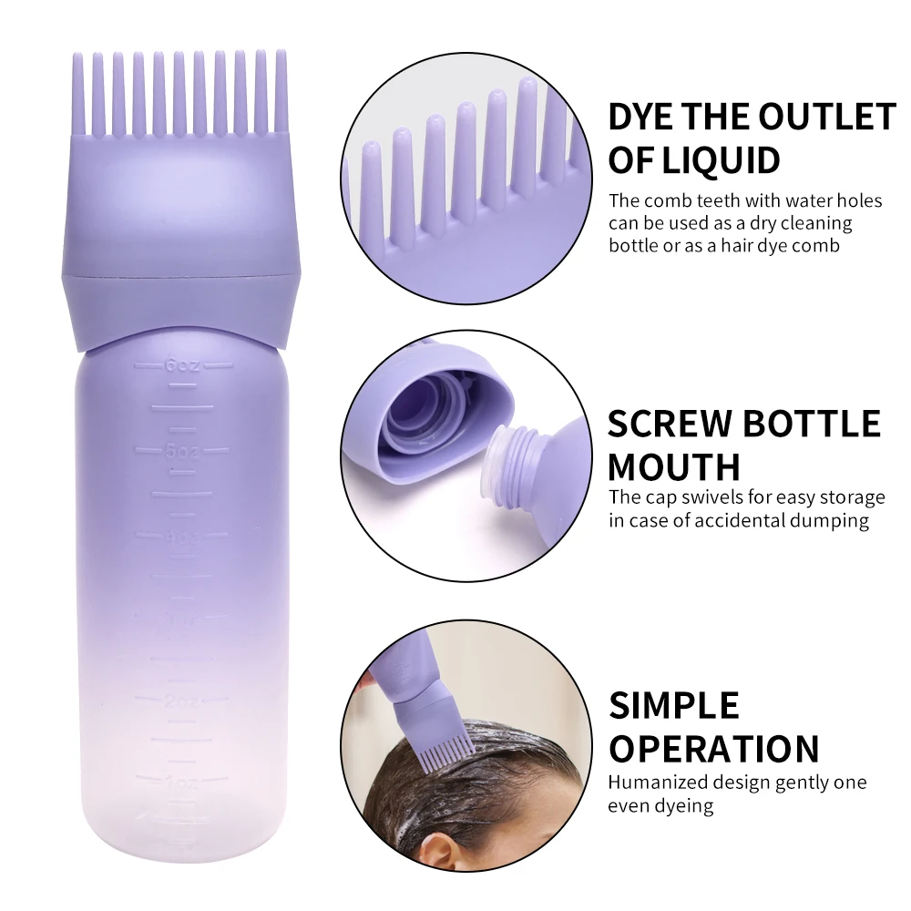 Professional Salon Hair Oil Applicator Barbershop Dye Applicator Bottle Salon Hairdressing Dyeing Styling Tools Accessories