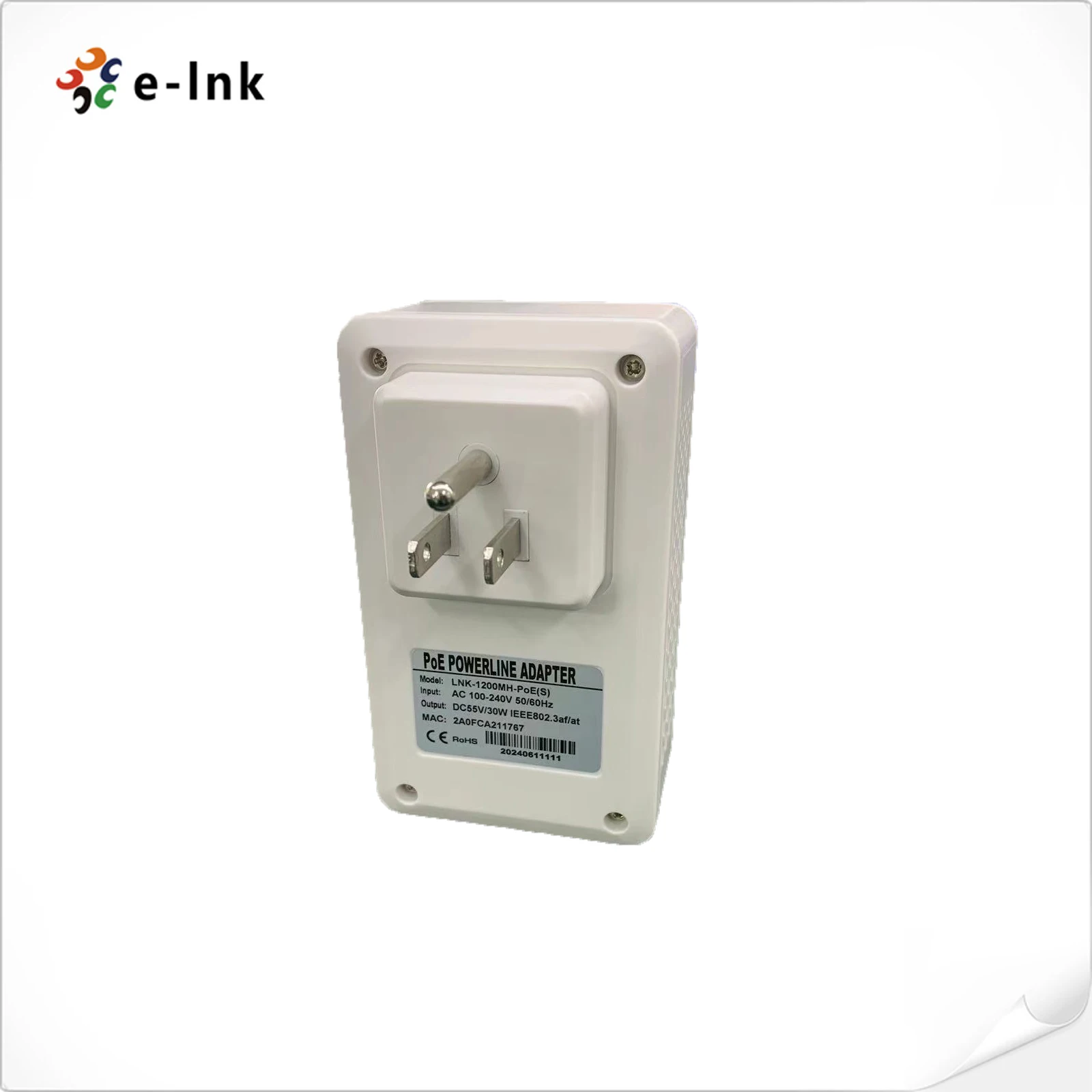 1200Mbps PoE Powerline Adapter Kit 1200M PLC HomePlug AV Powerline Adapter with PoE