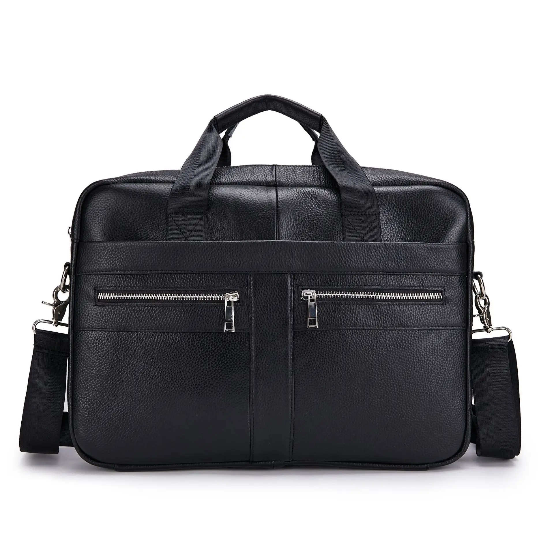 Leather bag for men Large capacity Shoulder Bag For Men Handle Bag  With Multiple Outer Bags Commuting