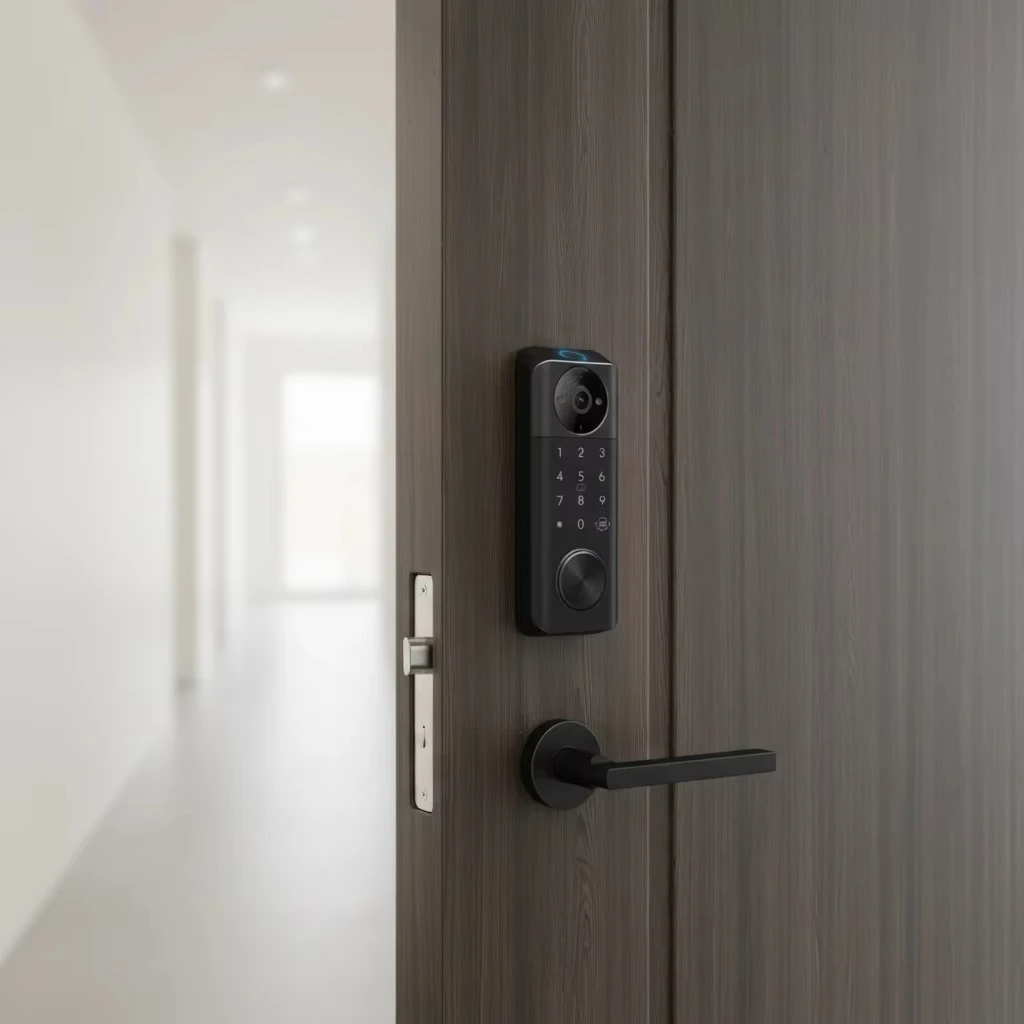 

2 Hole Single Cylinder Deadbolt Intelligent Password Digital Electric Door RFID Smart Card for Tuya App