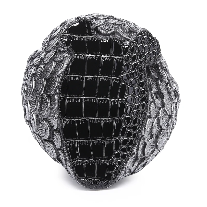 Female Black Shoulder Bag with 3D Owl Embossed Handbag Crossbody Bags