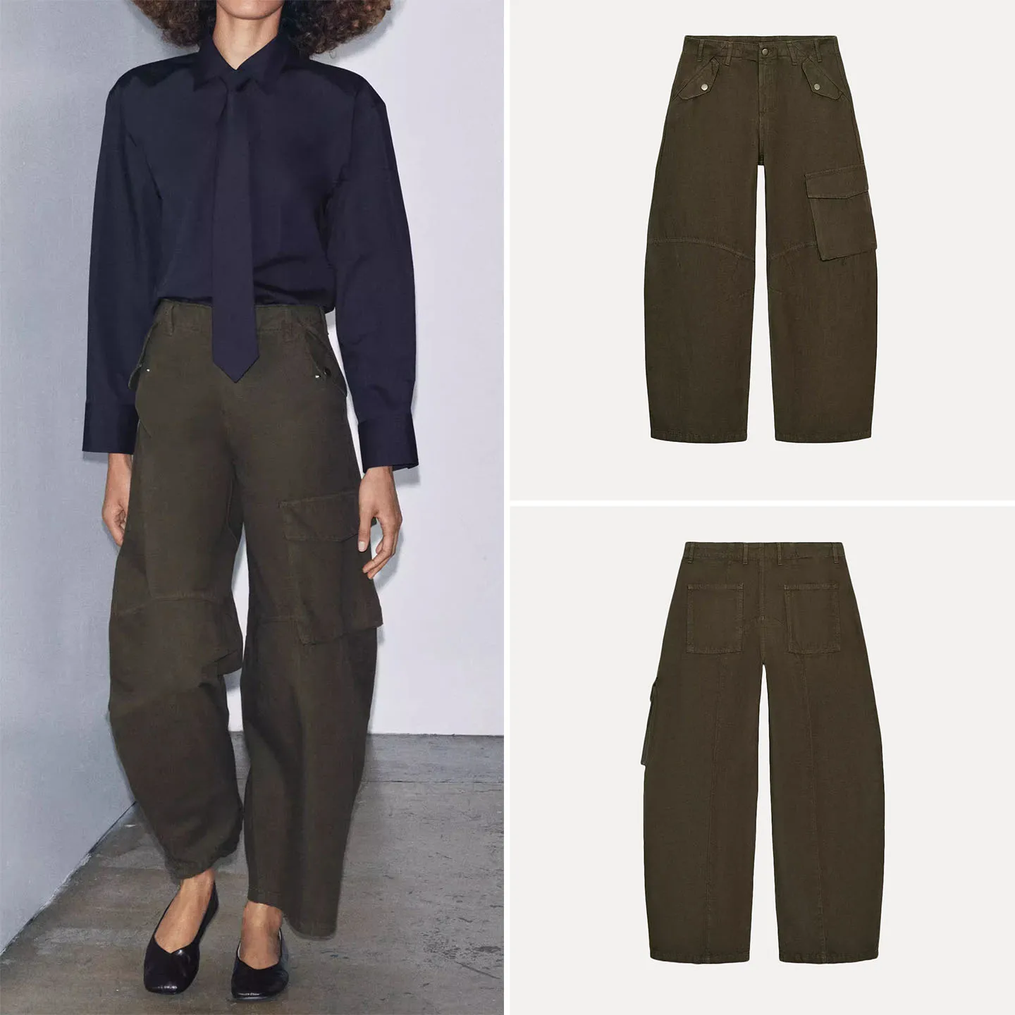 

Модные повседневные брюки для женщин для работы и отдыха, осень 2025, с завышенной талией, из других материалов, 100% бренд Z