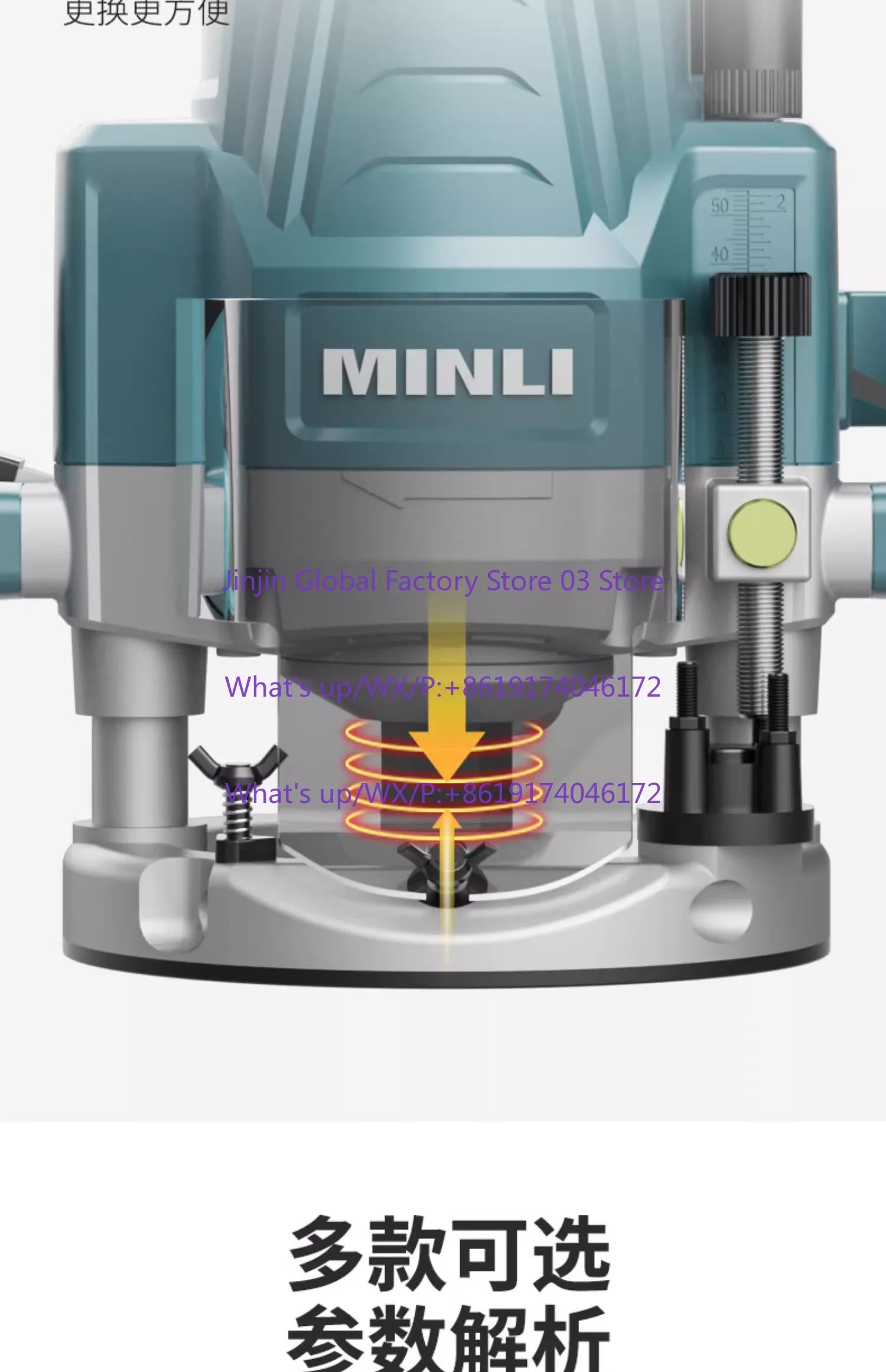 

Electric Trimmer Router Wood Milling Machine 220V Wood Routers Bakelite Machines Speed Adjustable Keyhole Tenoning Tool