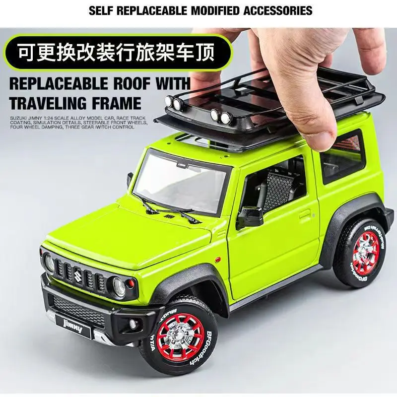 1:18 SUZUKI Jimny Assembled Version Alloy Car Diecasts & Toy Vehicles Car Model Lighting function Car Toys For Kids Gifts