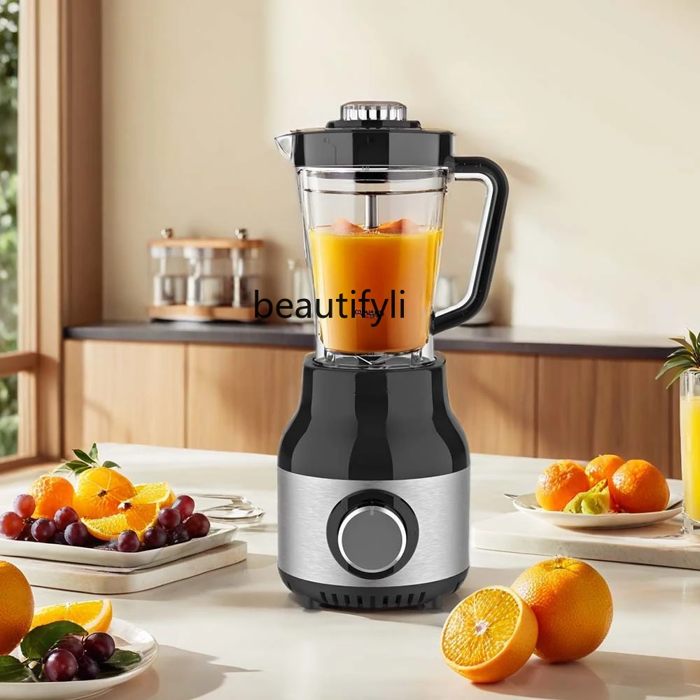 4칼 스테인레스 스틸 분쇄 커피 주스 다기능 투인원 주서기