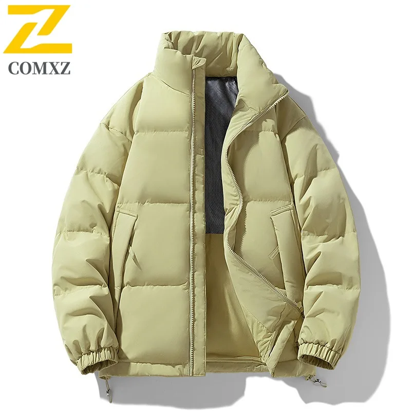 

COMXZ 50% Белый утиный пух Графеновый пуховик Мужской короткий стиль с воротником-стойкой 50% Пуховик Dopamine Цвет Верхняя одежда 2025