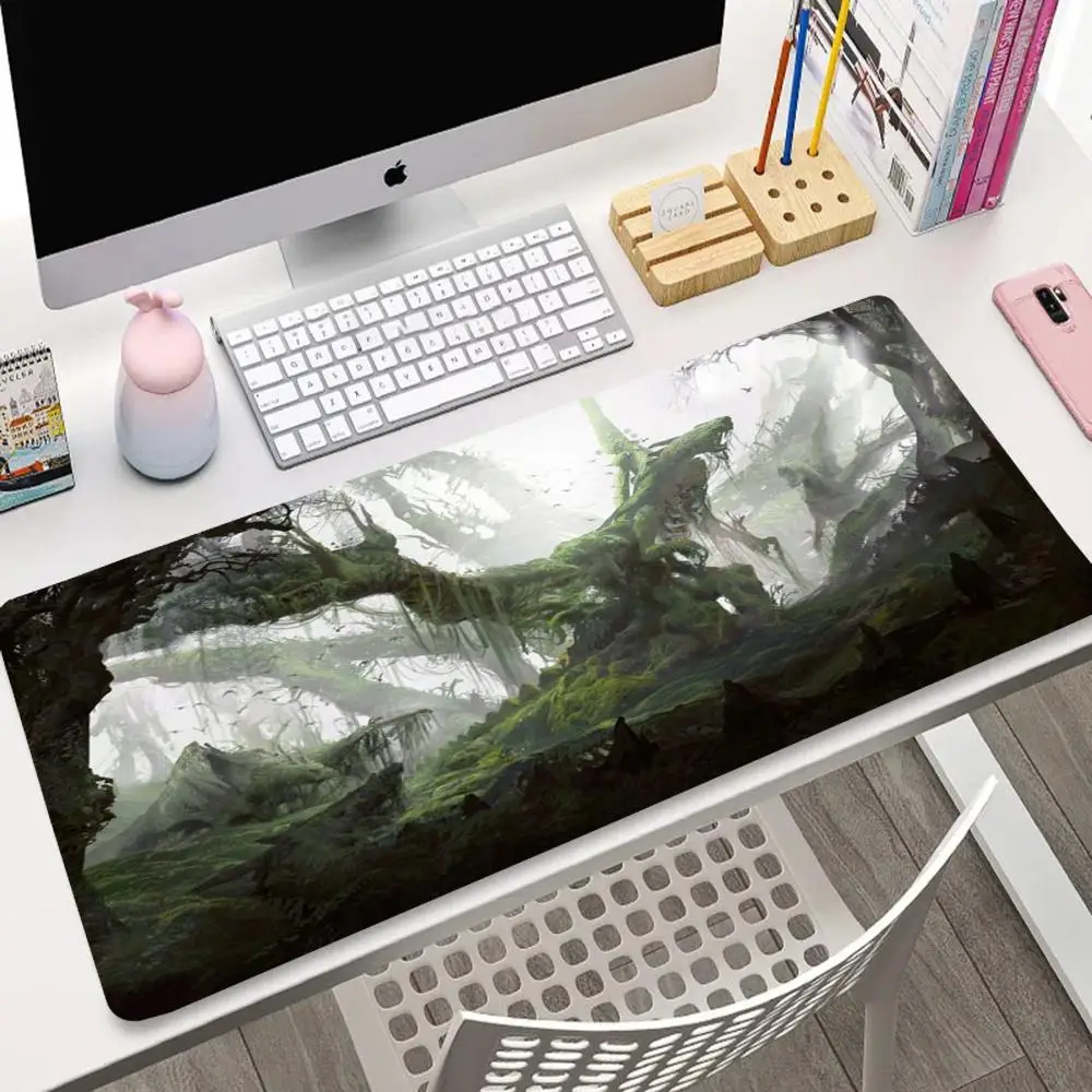 

Landscape series mouse pads, green plant computer mechanical keyboards, high-quality rubber, anti-slip and washable