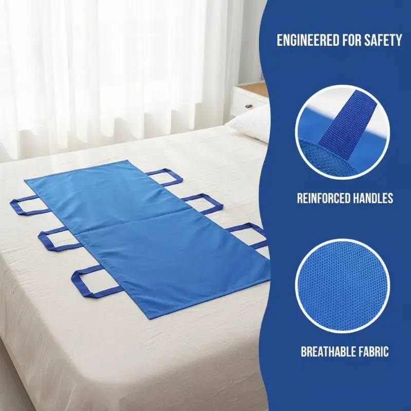 Elderly Transfer Lift Belt Sling Patient Mobility Nursing Aid for Bed to Wheelchair with Soft Padded Handles