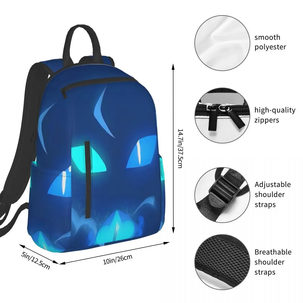 Shadow Milk Cookie Run Kingdom Cute Cartoon Anime Backpack Student BookBag Children School Bag Laptop Shoulder Bags Men Women
