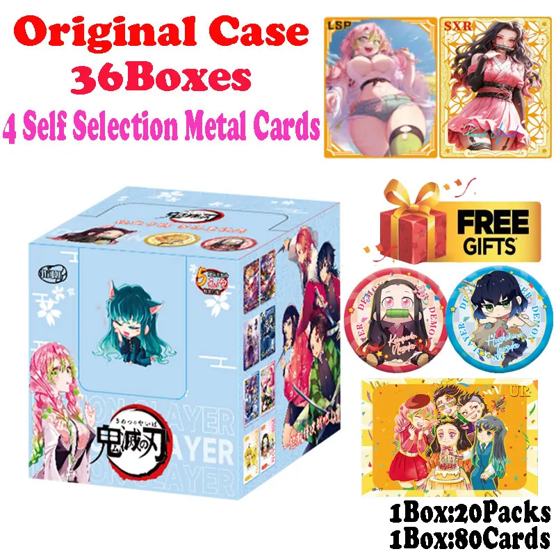 

2024 Newest Case Wholesale Demon Slayer Kimetsu No Yaiba Japanese Anime Trading Shinobu Mitsuri Tanjiro CCG TCG Hobbies Gift