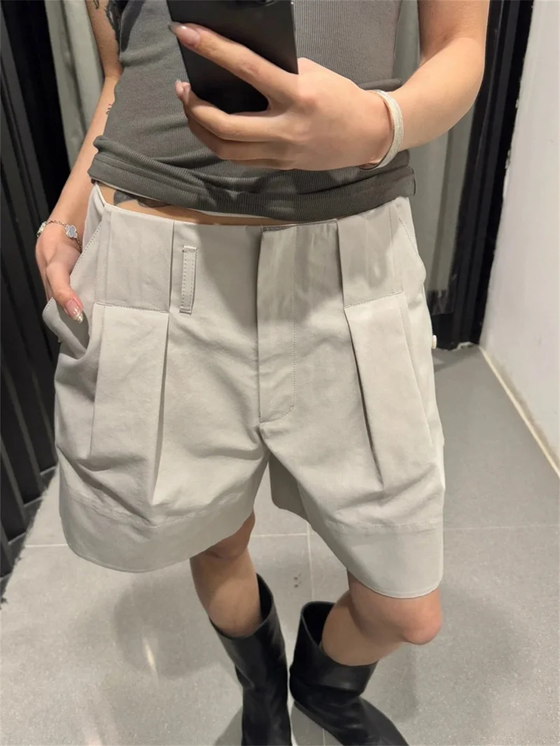 

2025 женские серые свободные шорты, повседневные удобные женские спортивные шорты