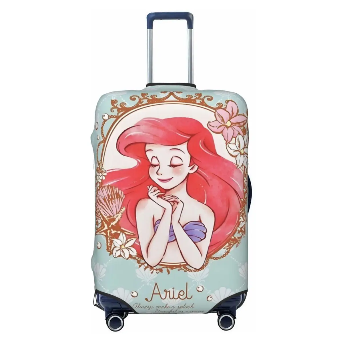 

Custom The Little Mermaid Suitcase Cover Dust Proof Kawaii Princess Luggage Protective Covers for 18-32 inch