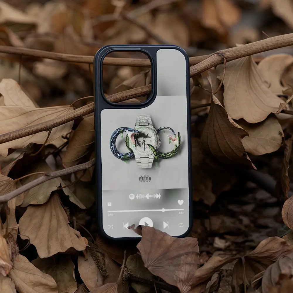 

Phone Case For IPhone 17 16 15 14 13 12 Pro Max Plus Black Frame Acrylic Carbon Fiber Hard Shell Y-Ynw M-Melly