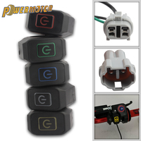Motorcycle Headlight Switch Modified Control Handlebar Mount with LED Light 22mm for Surron Electric Bike Motocross Parts