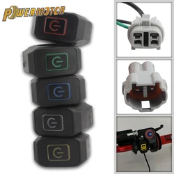 Motorcycle Headlight Switch Modified Control Handlebar Mount with LED Light 22mm for Surron Electric Bike Motocross Parts