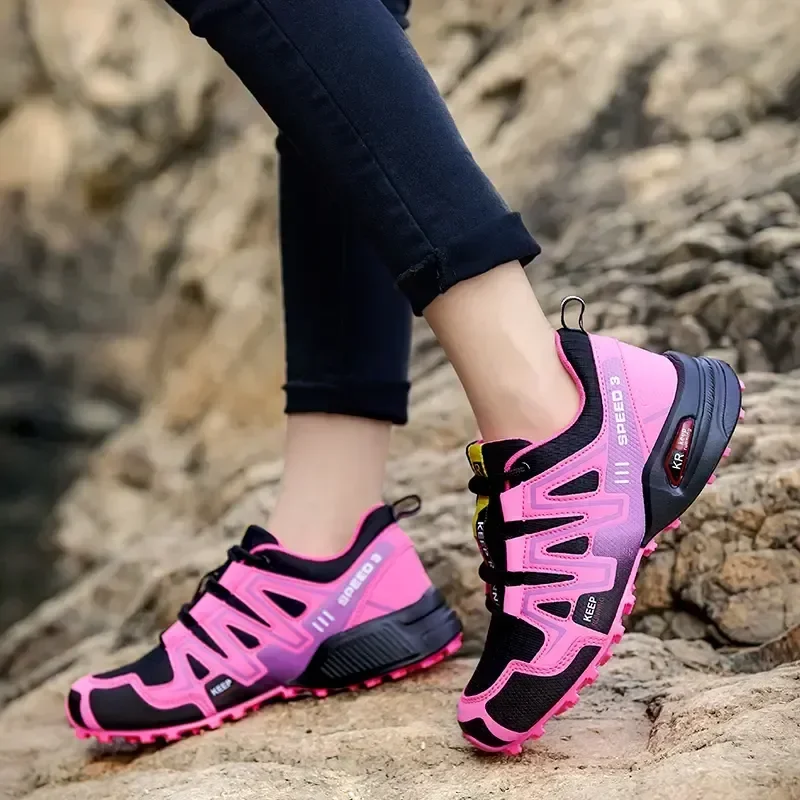 New Hiking Boys Shoes Women\'s Breathable Hiking Travel Shoes Outdoor Shoes Mountain Cycling Sports Sneaker