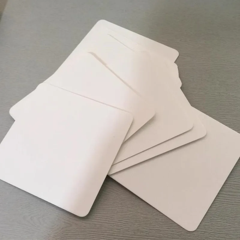 Papel duro portátil Diy para Aprendizaje de palabras, cartón Kraft blanco y negro, tarjetas postales en blanco, tarjetas de invitación de palabras,