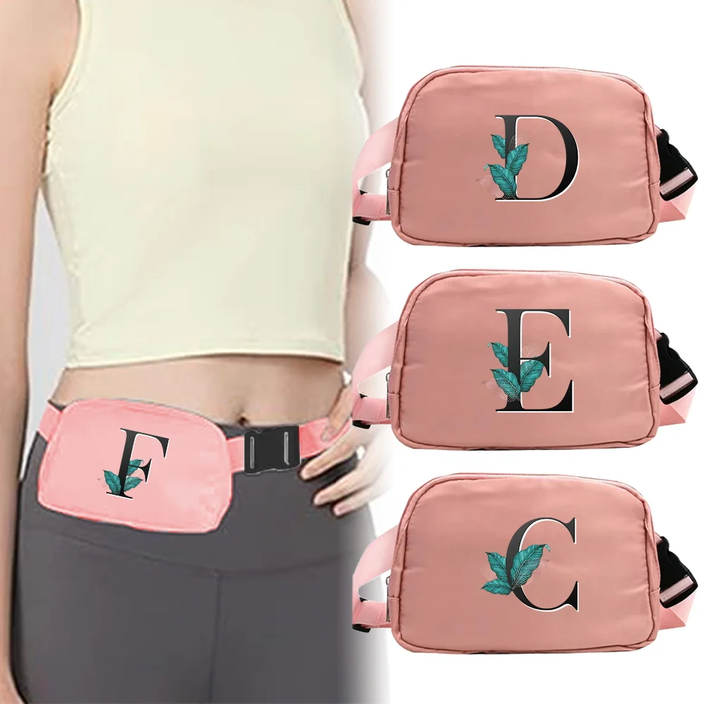 

Lightweight Belt Bag leaf Letter Pattern with Sleek Design and Easy Fastening Buckle for Simple and Stylish Use With Any Outfit