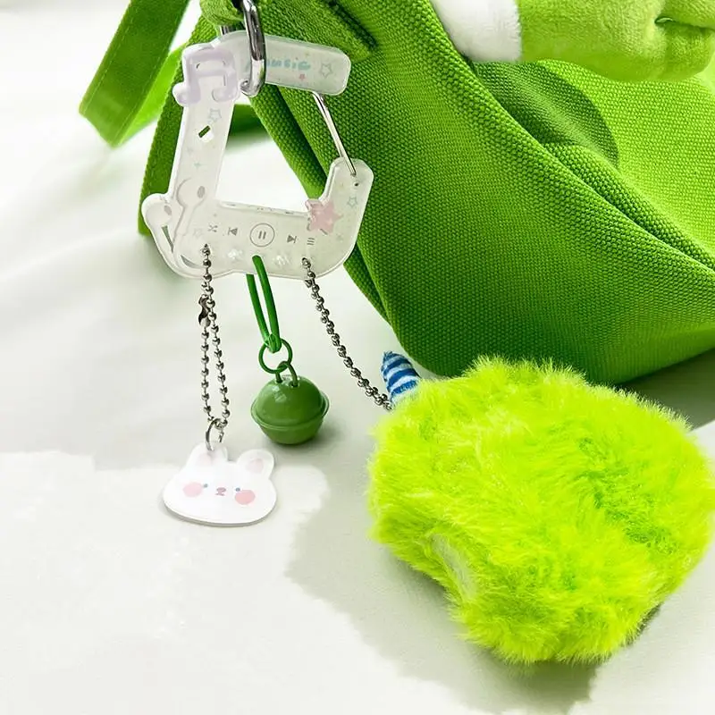 Cute Acrylic Charm Carabiner Climbing Buckle High Aesthetic Value Bag Pendant Creative Gift Keychain Backpack Handbook Decor