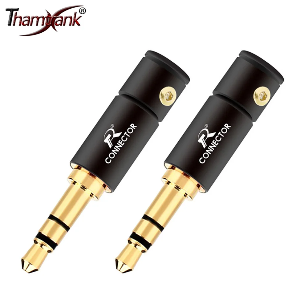 10pcs 3.5mm 3Poles Stereo Male Jack 3.5mm Audio Plug Connector DIY Solder Adapter for Shure 2mm/4mm/6mm Cable