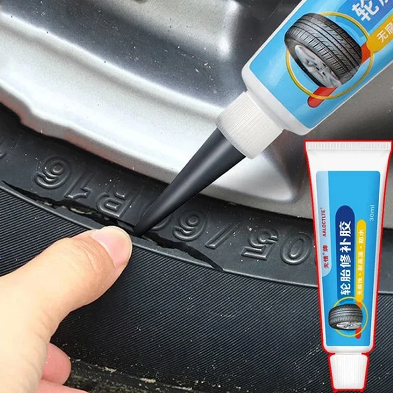 Black Tyre Repair Instant Liquid Strong Rubber Glues Wear-resistant Rubber Non-corrosive Adhesive Glue Car Instant Strong Tools