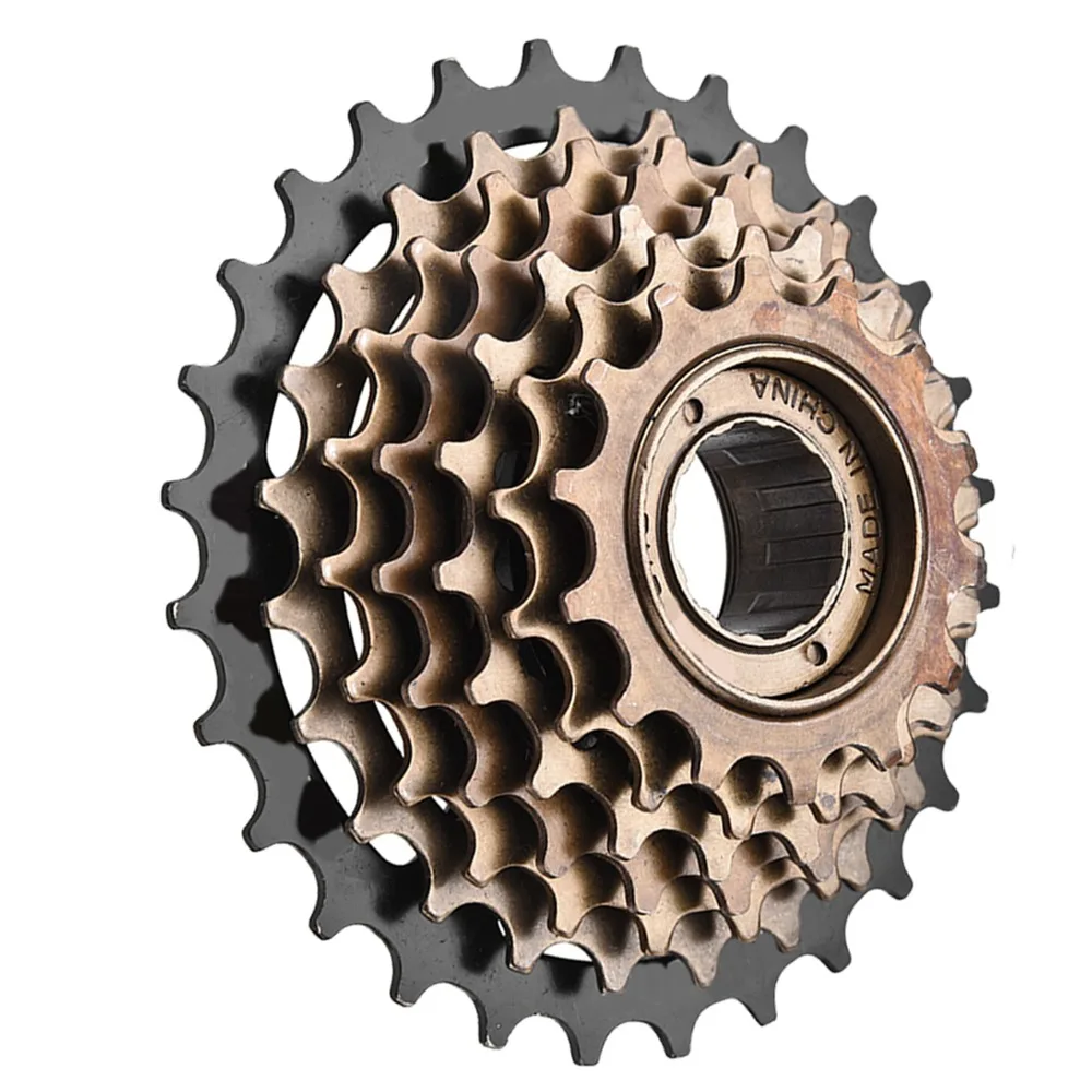 

14-28T Bicycle Freewheel High Carbon Steel Black and Brown Bike Cassette Sprocket 7 Speed Easy Installation