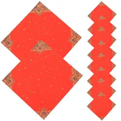20pcs Xuan Rice Paper Chinese Paper Painting Red Sumi Paper Paper for Chinese New Year Party
