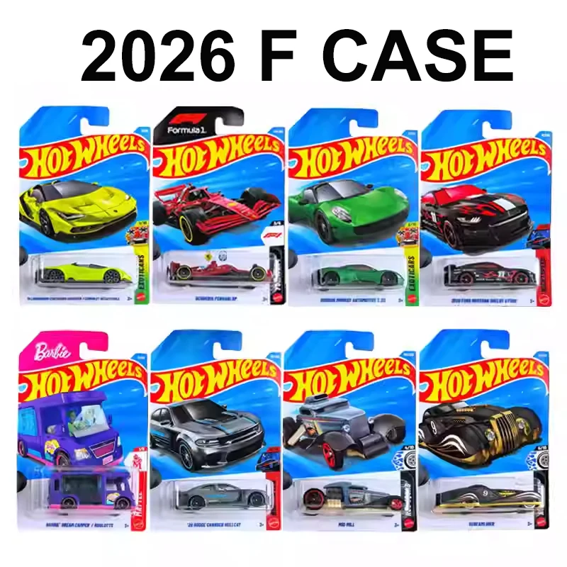 2026 F Hot Wheels Coches de Juguete para Niños 1/64 Diecast Lamborghini Centenario Ford Mustang Shelby Honda Civic Bone Shaker Modelos de Vehículos