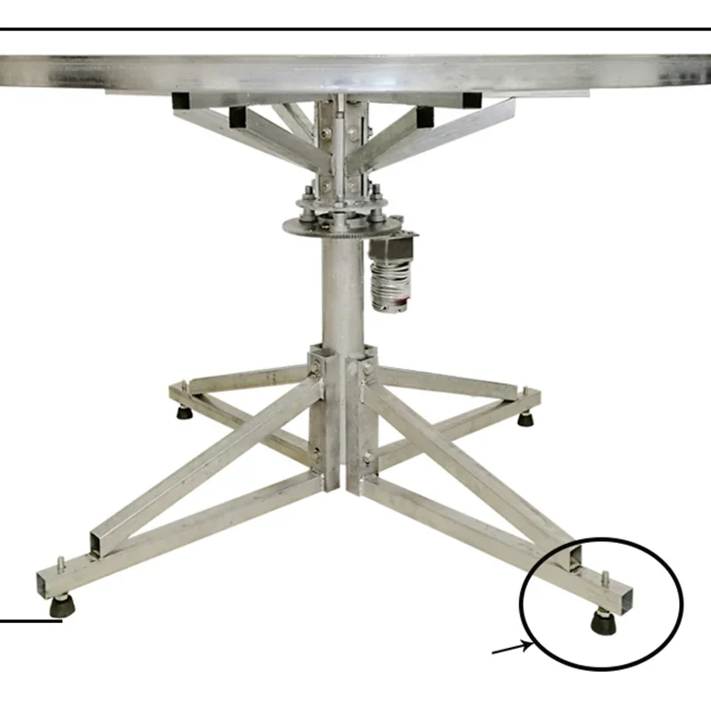 Imagem -06 - tipo do Assoalho Aço Frame Turntable Bonde Mesa Redonda Giratório Automático Controlo a Distância Regulamento da Velocidade Silencioso