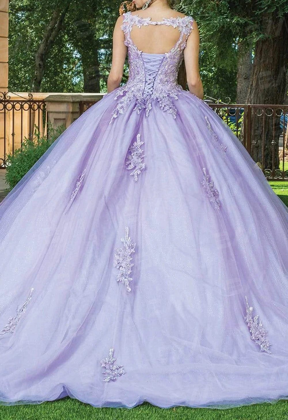 Vestido de renda floral frisado com apliques, Vestido de tule, Vestido Quinceanera, Vestidos de coquetel frisados, 2023