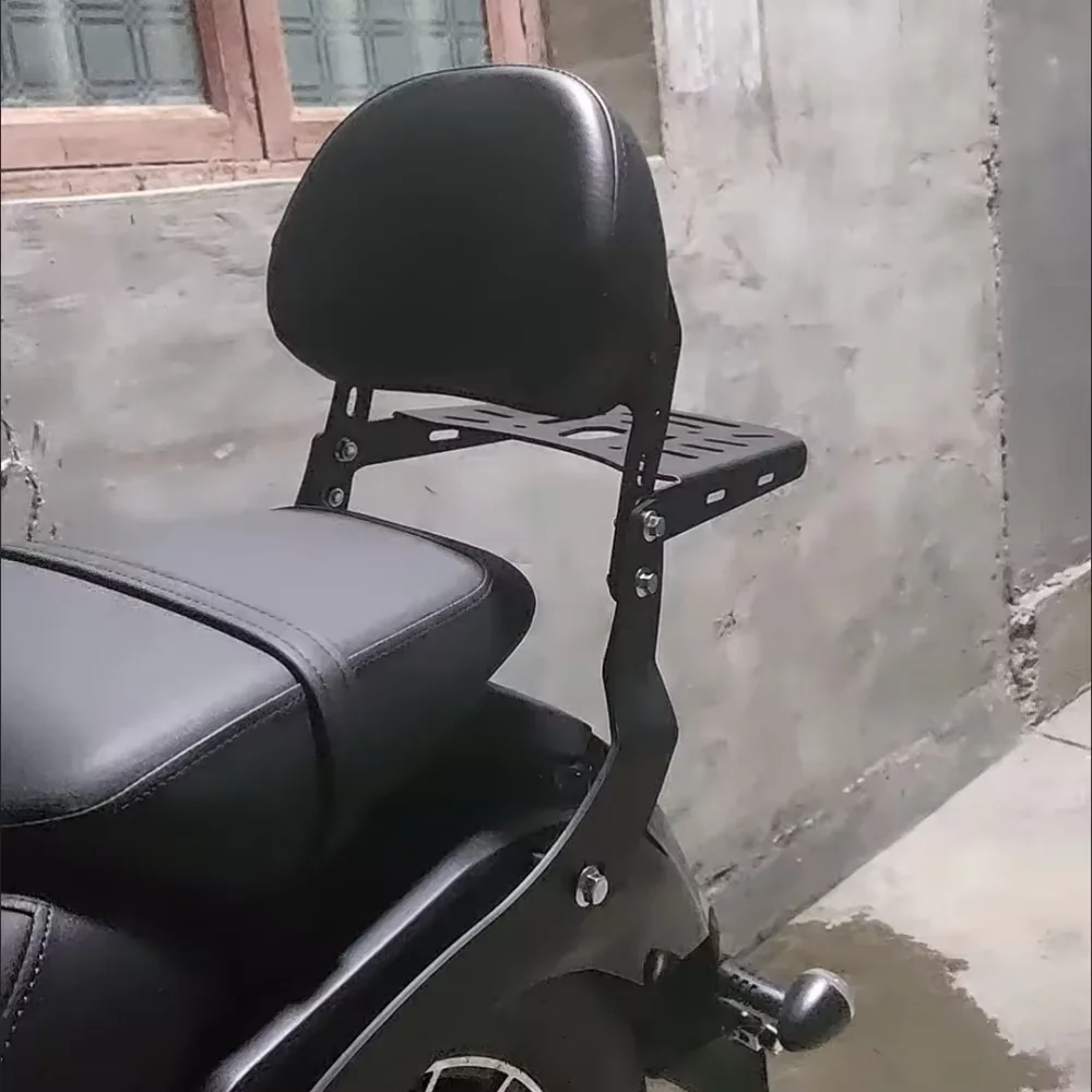 For QJMOTOR SRV400 backrest accessories rack shelf motorcycle tail rack rear trunk modification