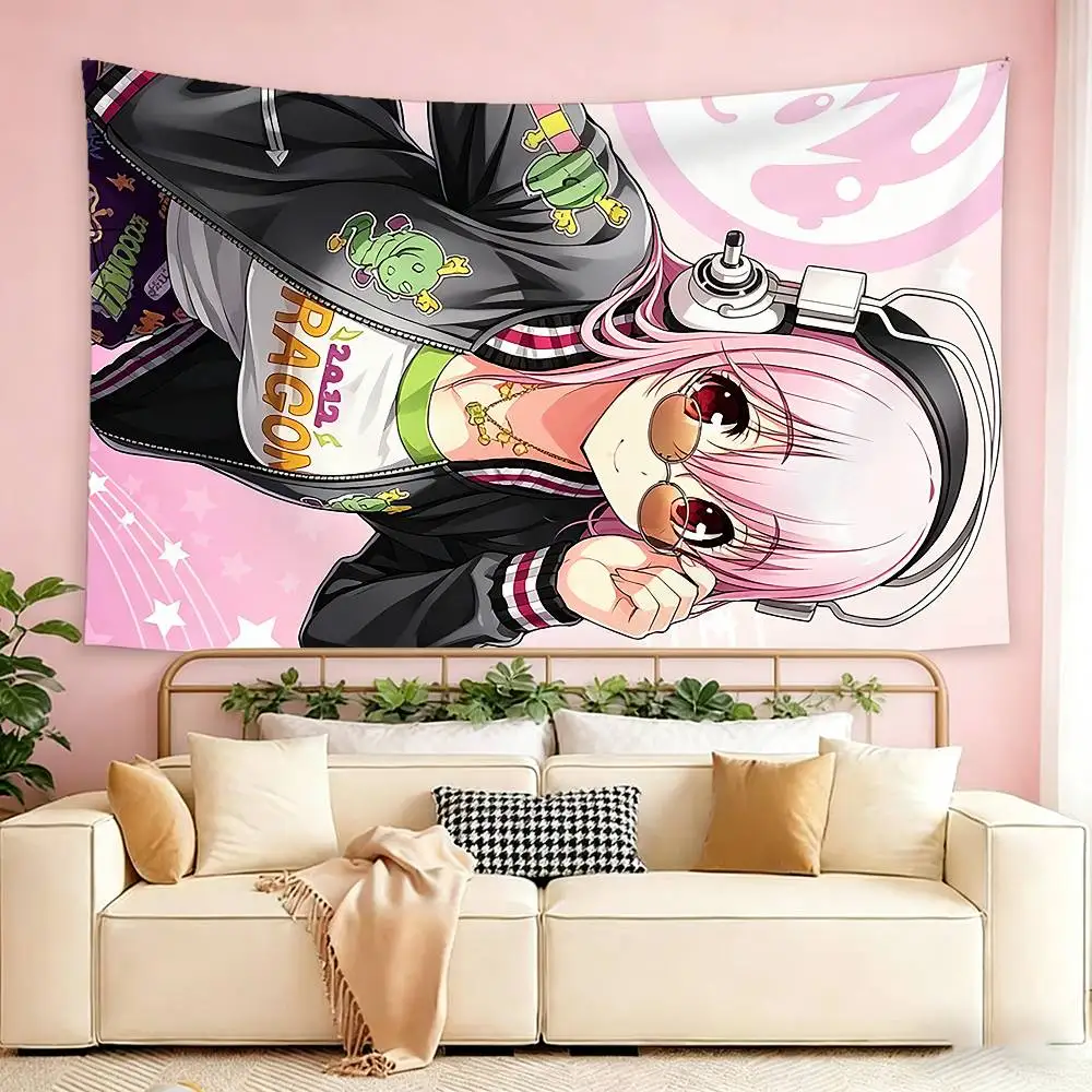 Super Sonico Flags Suitable For Party Club Outdoor Interior Wall Decoration Banner Fans