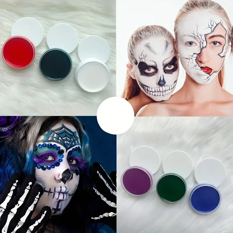 6 Colors 10g Professional Face Paint Body Paint Water Based Face Painting Makeup Safe for Kids and Adults Split Single Color