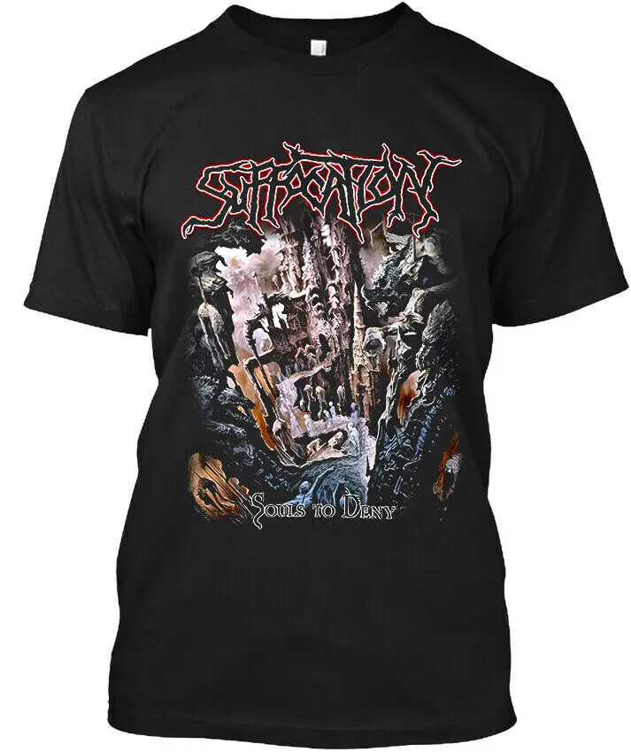 Suffocation American Music Vintage Graphic Art Logo T-Shirt   Tees Y2K tops Unisex Summer Short Sleeve