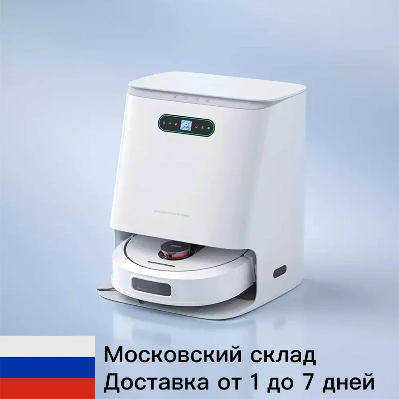 Roidmi Eva 2023 Vacuum Cleaner Robot Cleaning Mopping Self-Cleaning Emptying Robot Mopping Sweeping Suction Type Russian Voice