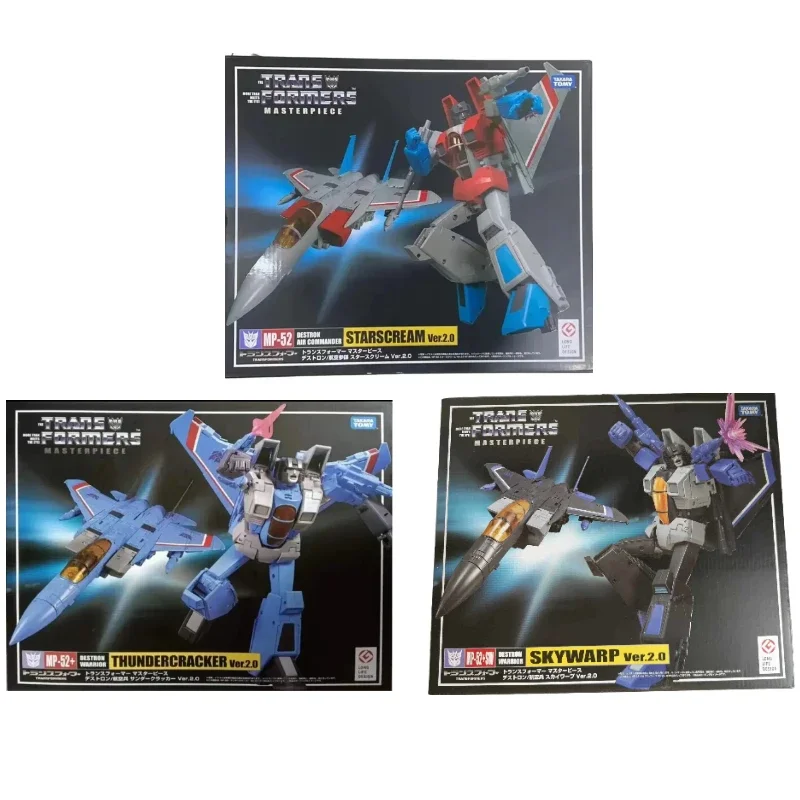 Nuevo en Stock Takara Tomy MP-52SW Skywarp MP-52 + Thundercracker MP-52 Starscream Ver.2.0 KO Transformers figura de acción juguete de regalo