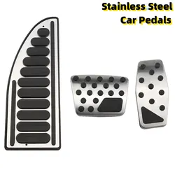Car Pedal Cover For Jeep Renegade 2015 - 2024 Compass 2017 - 2020 Stainless Steel Accelerator Gas Brake Pedals Protection Pads