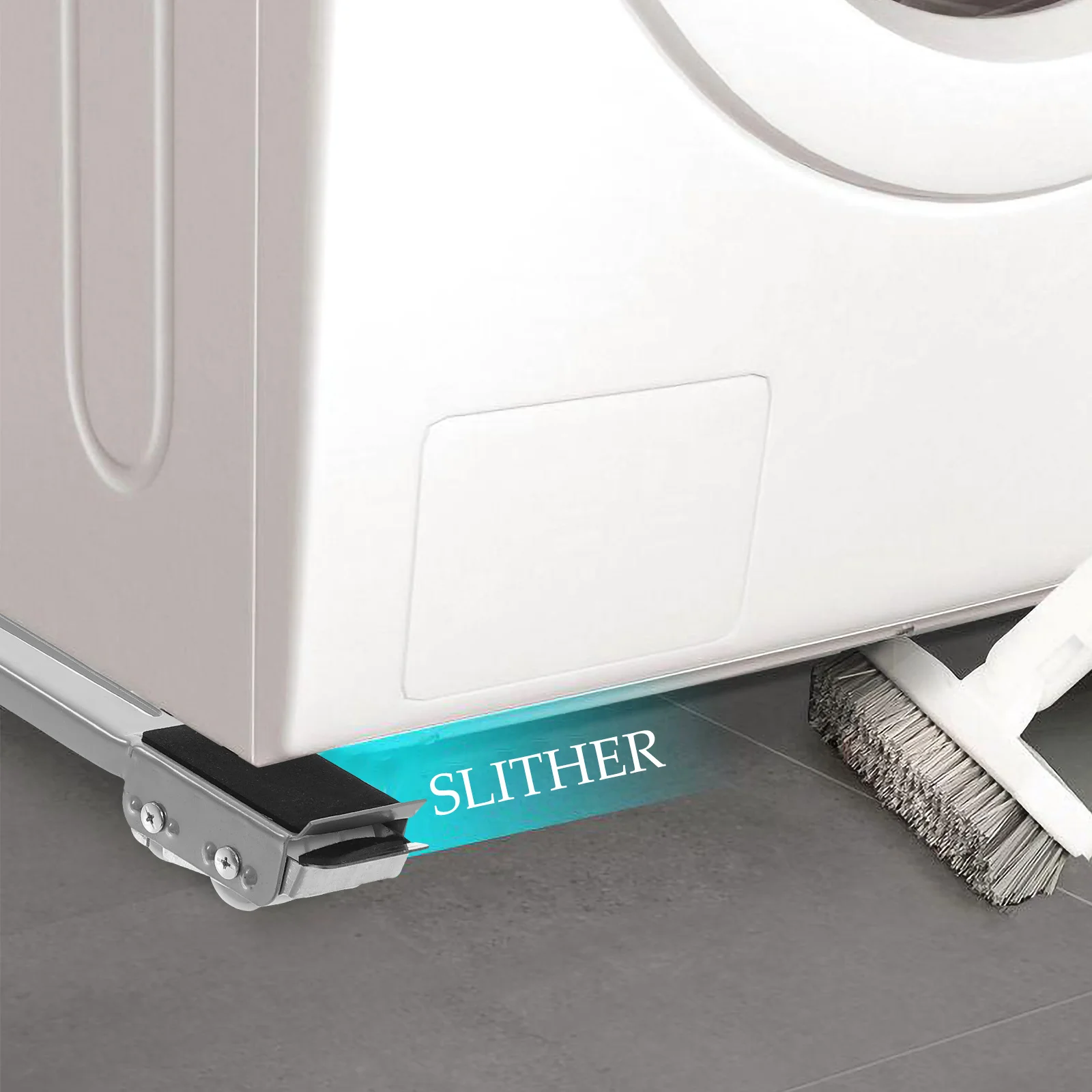 1 زوج قاعدة الغسالة قابلة للتمديد قابل للتعديل حامل الهاتف المحمول لغسالة الثلاجة الأجهزة المتزلجون عربة الأجهزة المتزلجون #5