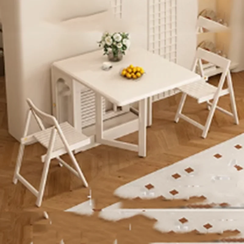 

-* For Wheels Dining Tables Narrow Functional Oak White Modern Dining Tables Luxury Natural Mesas De Comedor Home Furniture&