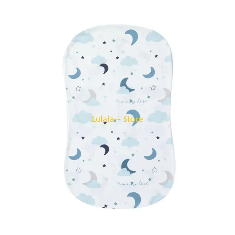 

Y4QA Baby Fitted Sheet Crib Bed Slipcover Newborn Lounger Mattress Cover Protector