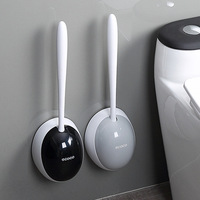 Silicone Toilet Brush For WC Accessories Drainable Toilet Brush Wall-Mounted Cleaning Tools Home Bathroom Accessories Sets