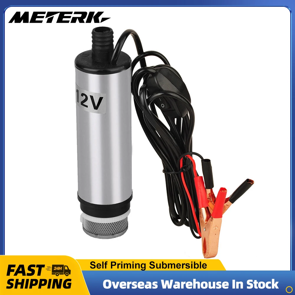 

12Volt Small Electric Water Oil Transfer Refueling Submersible Pump Self Priming Portable Oil Pump For Car Motorbike