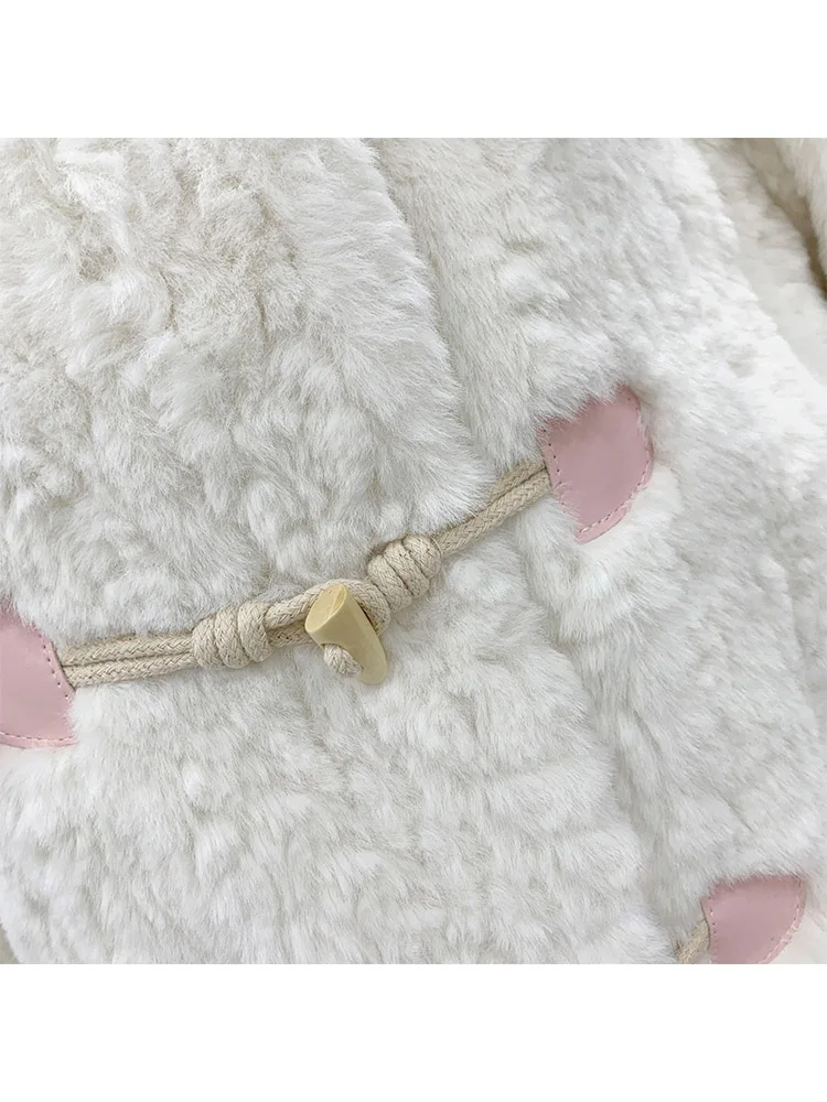 2025 ملابس نسائية معطف فرو صناعي قصير وسميك وشتاء جديد 1115