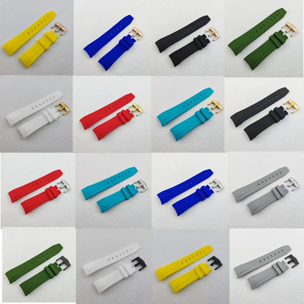 Skx007 pulseira de relógio 22mm pulseira universal NH35 pulseira de relógio de borracha de silicone para skx007 disponível em uma variedade de cores