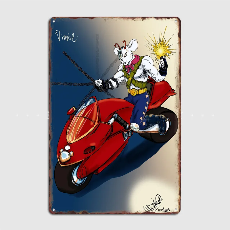 Vinnie Biker Mice Mars Poster Metal Sign Club Custom Bar Room Decoration Bedroom Indoor Decor Home Wall Decor Posters