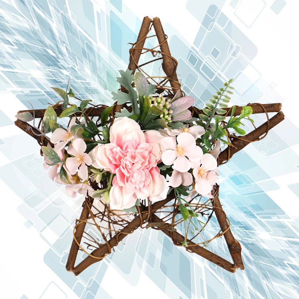 

Camellia Flower Wedding Home Decor Door Hanging Home Pendant Pendant Realistic Eco Friendly