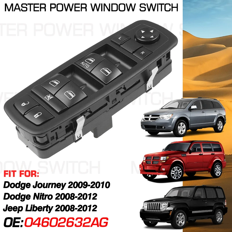 

Front Left Car Power Window Switch 04602632AG 13+8 Pins For Dodge Journey 2009-2010 Dodge Nitro Jeep Liberty 2008-2012 4602632AG