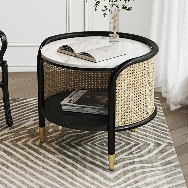 Rattan Design Coffee Table Clear Aesthetic Nordic Unique Coffee Table Legs Metal Corner Cabinet Nuebles Auxiliares Furniture